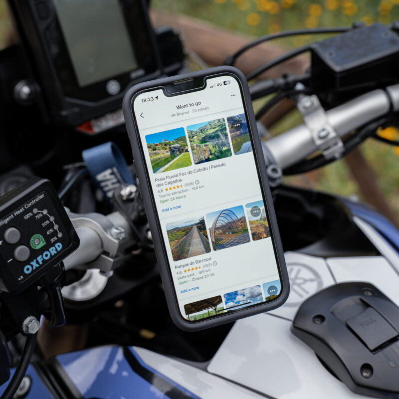 App Google Maps para viajar de moto