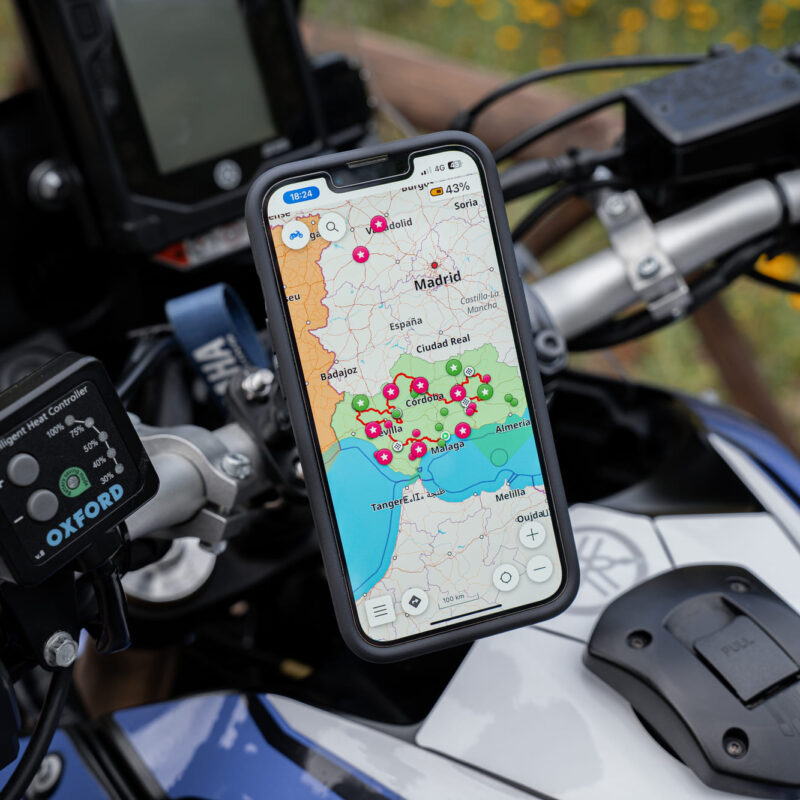 App OsmAnd para viajar de moto