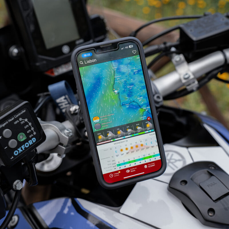 App Windy para viajar de moto